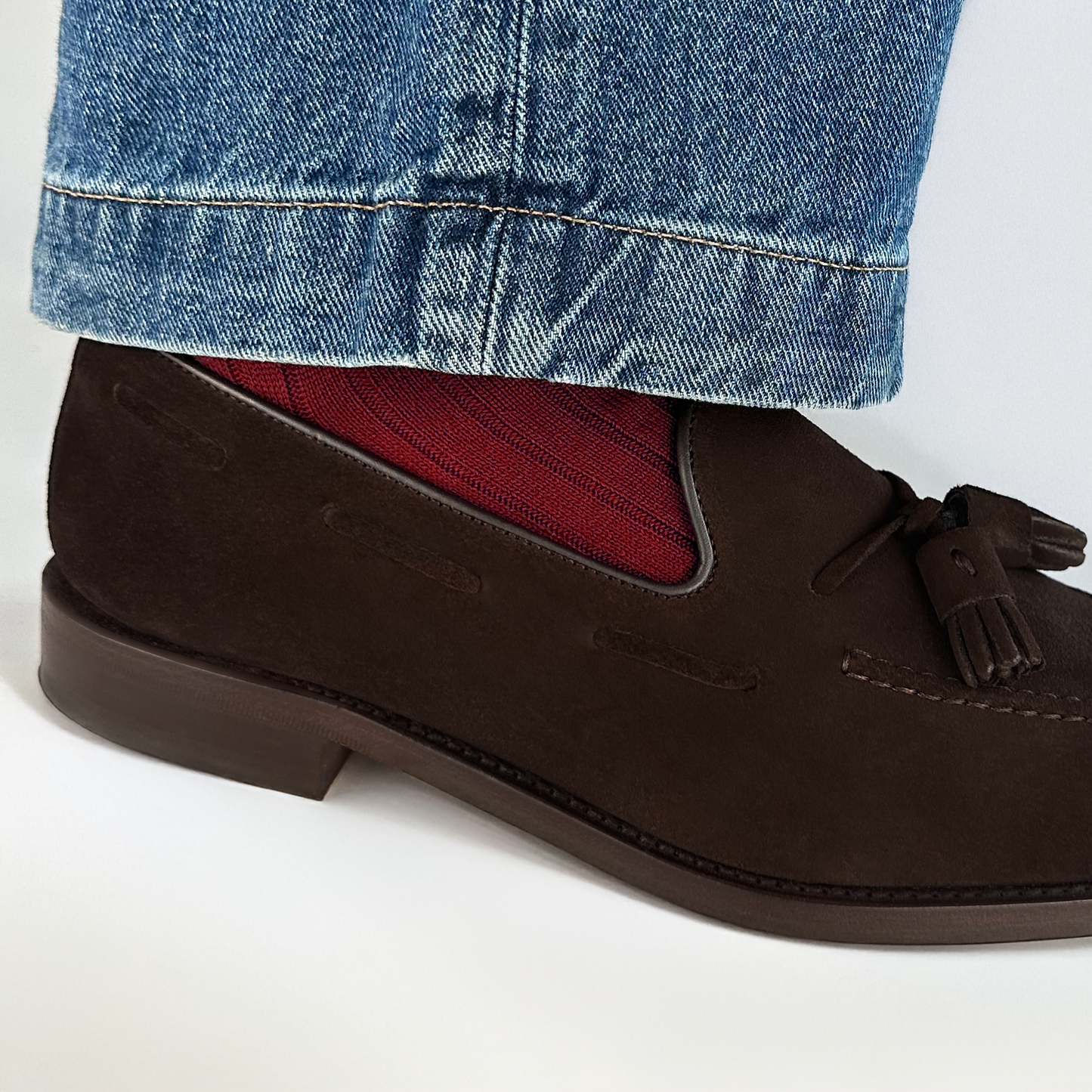 Red Merino Wool Socks