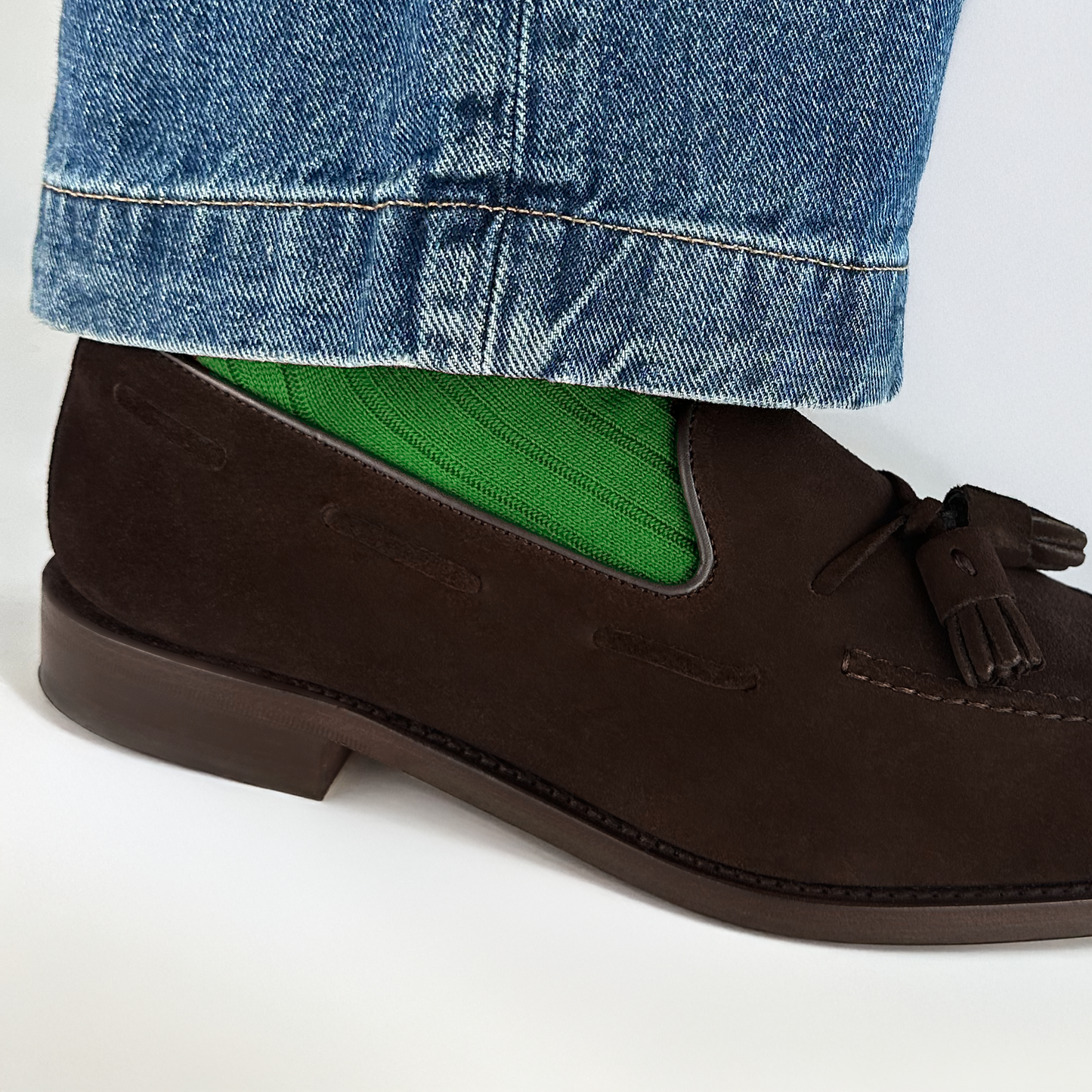 Green Merino Wool Socks