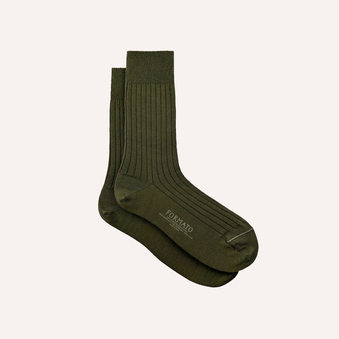 Moss Green Merino Wool Socks