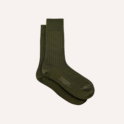 Moss Green Merino Wool Socks