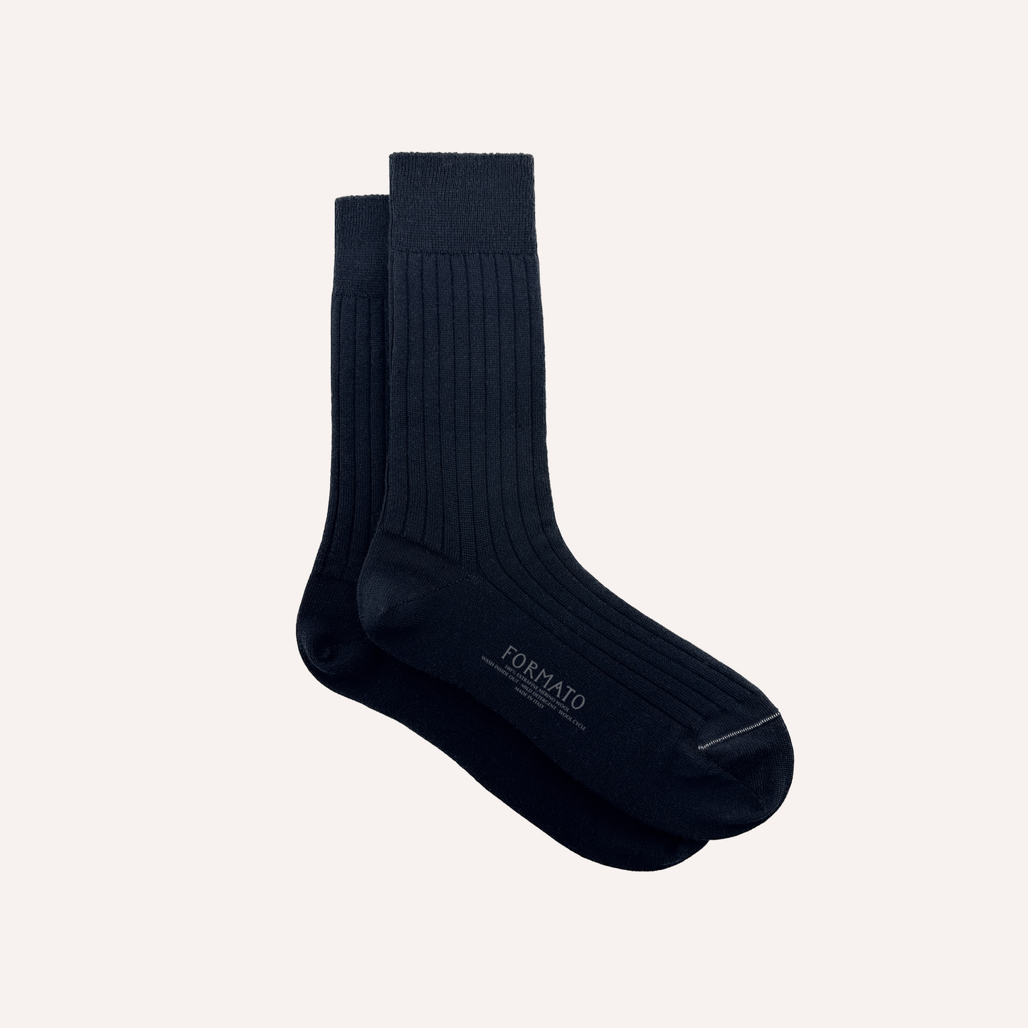 Deep Navy Merino Wool Socks