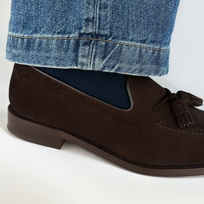 Deep Navy Merino Wool Socks