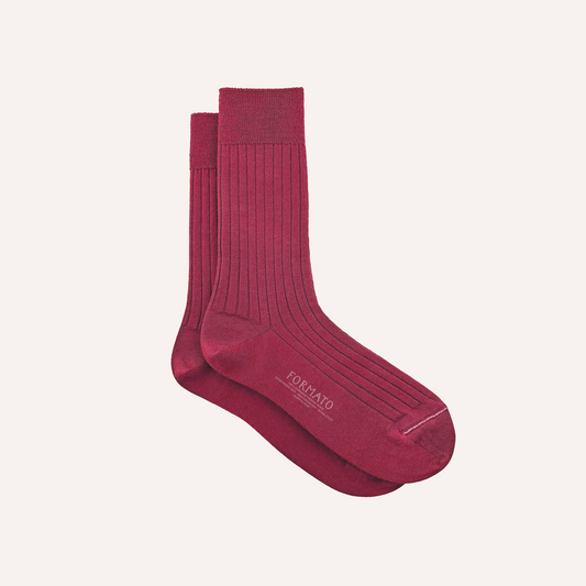 Fuchsia Merino Wool Socks