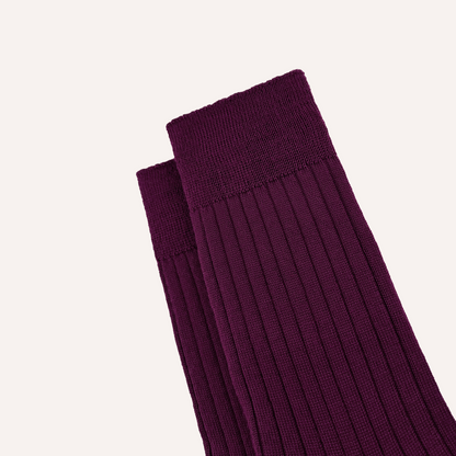 Purple Merino Wool Socks