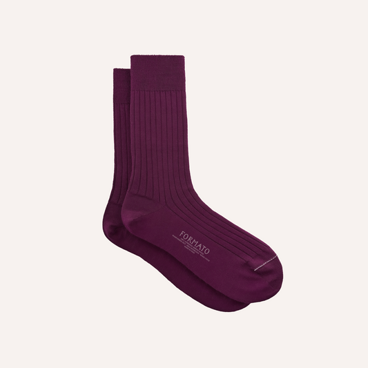 Purple Merino Wool Socks