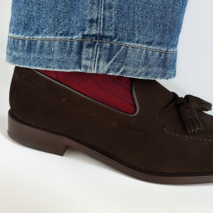 Red Merino Wool Socks